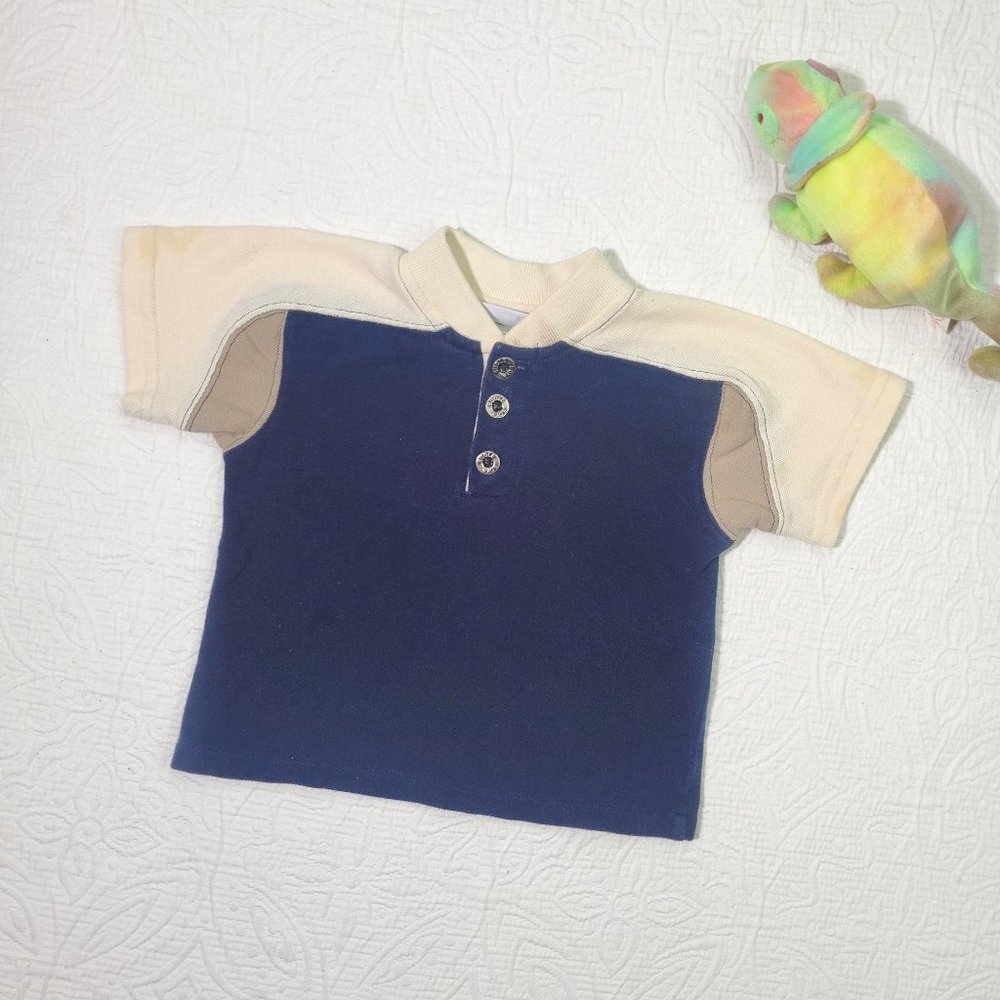 Vintage Bugle Boy Neutral Tee 18 months